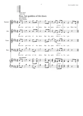 Rise fair goddess of the dawn