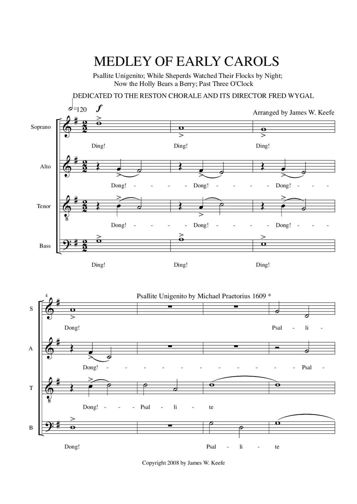 Medley of early carols - Page 1