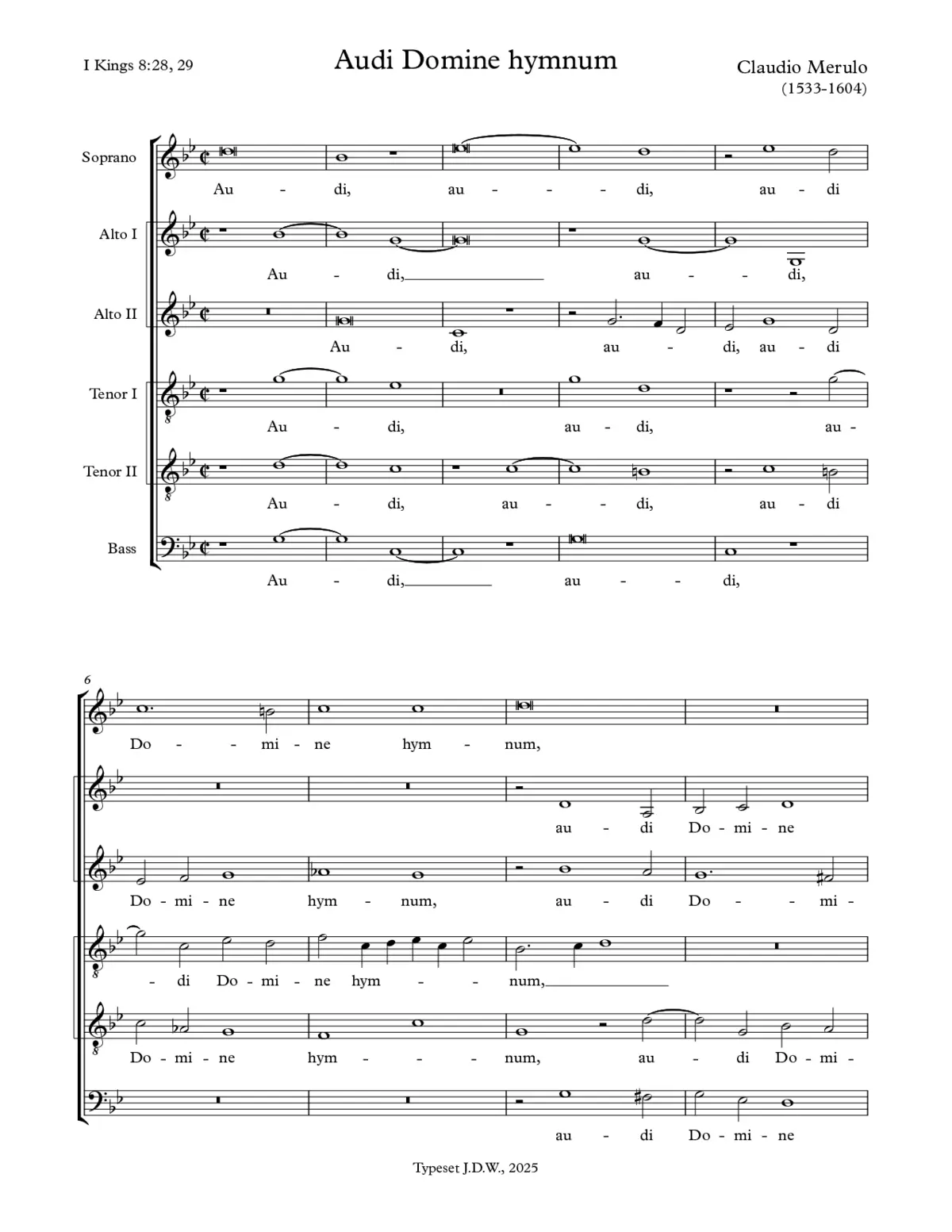 Audi Domine hymnum - Page 1