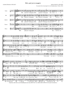 Deh, qual prova maggior