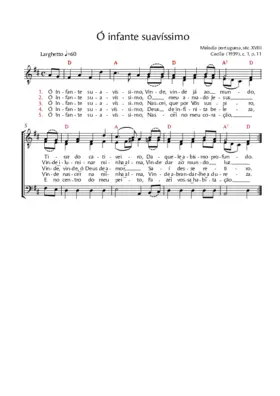 Ó infante suavíssimo