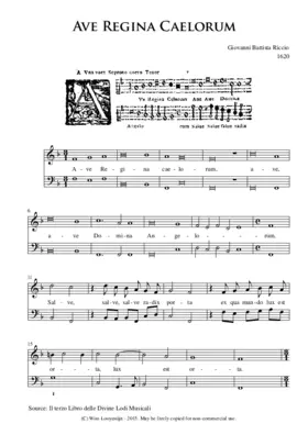 Ave Regina coelorum