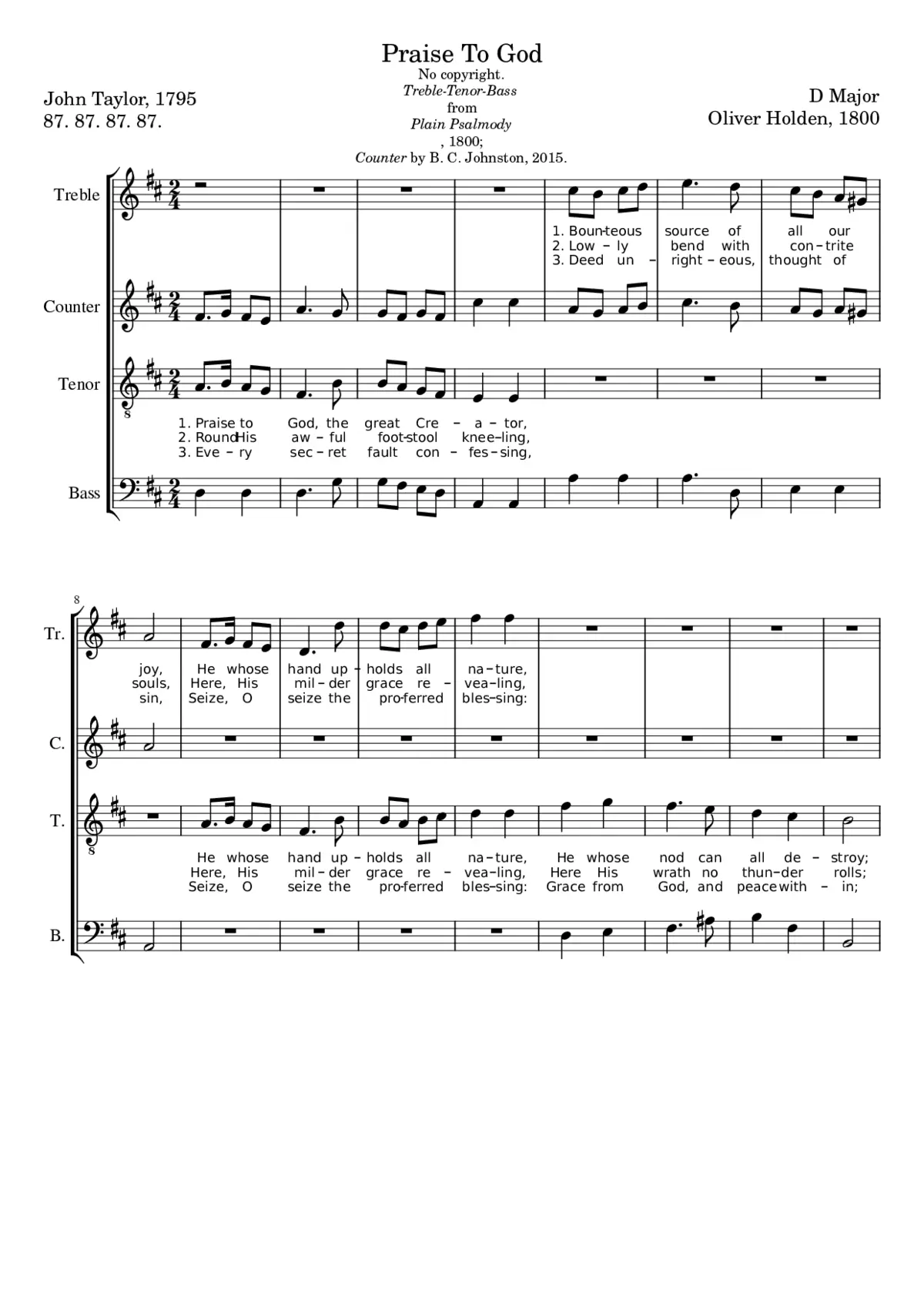 Praise To God - Page 1