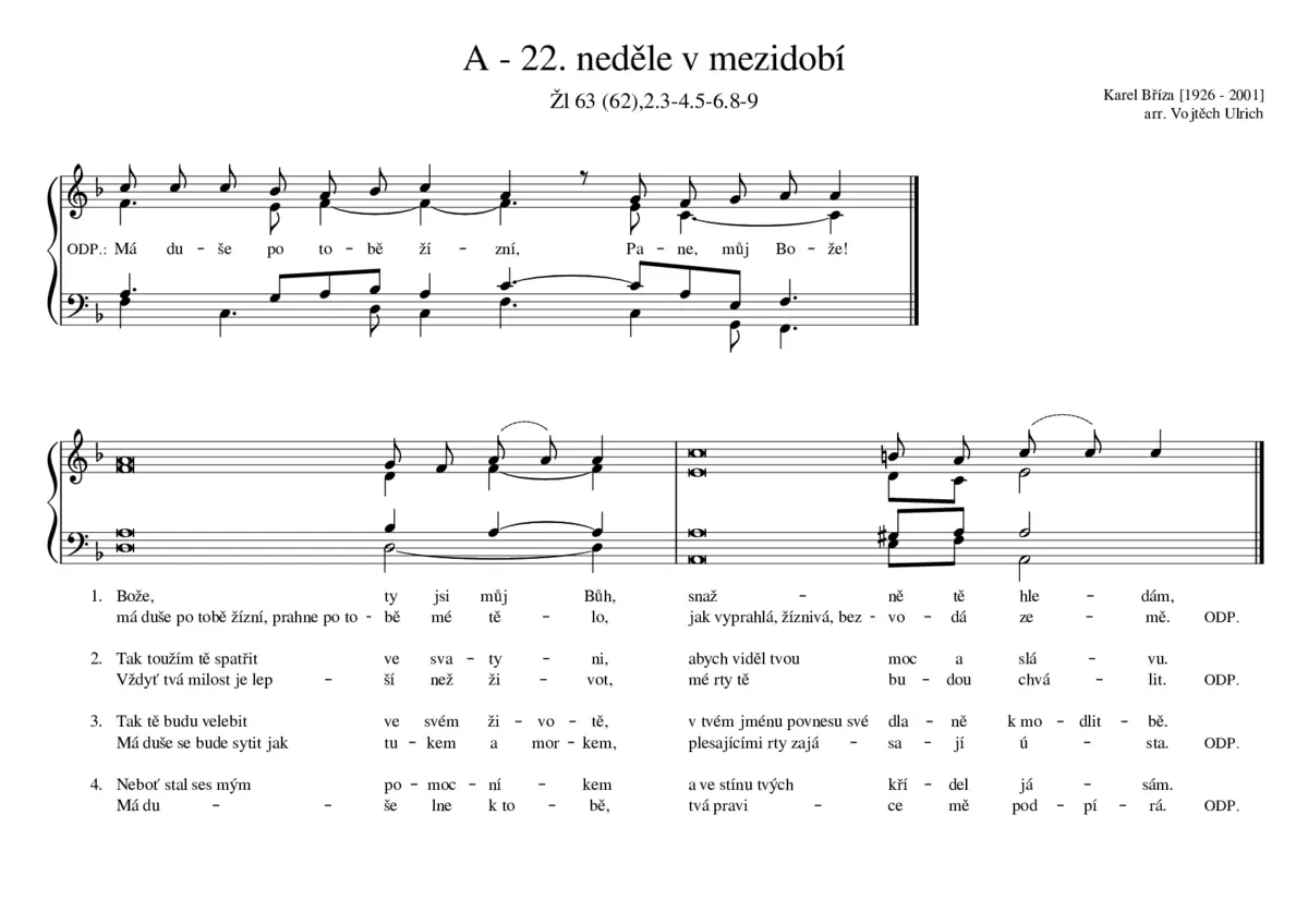 A - 22. neděle v mezidobí - Page 1