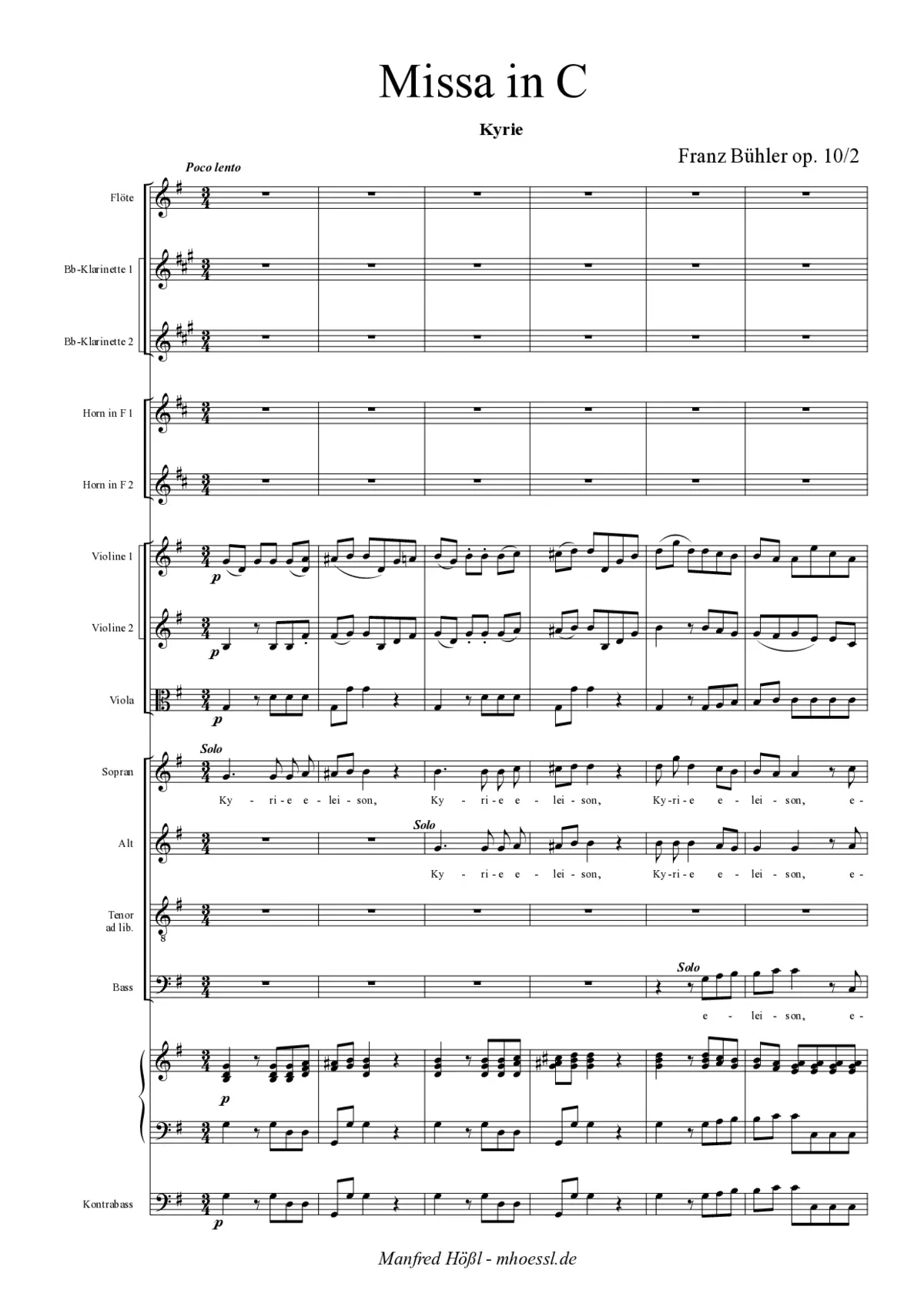 Missa in G Major, Op. 10/2 - Page 1