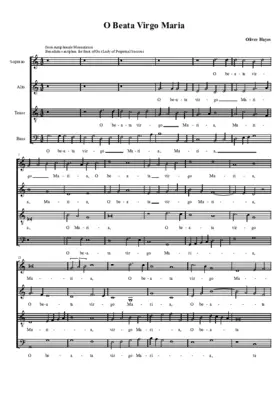 O beata Virgo Maria