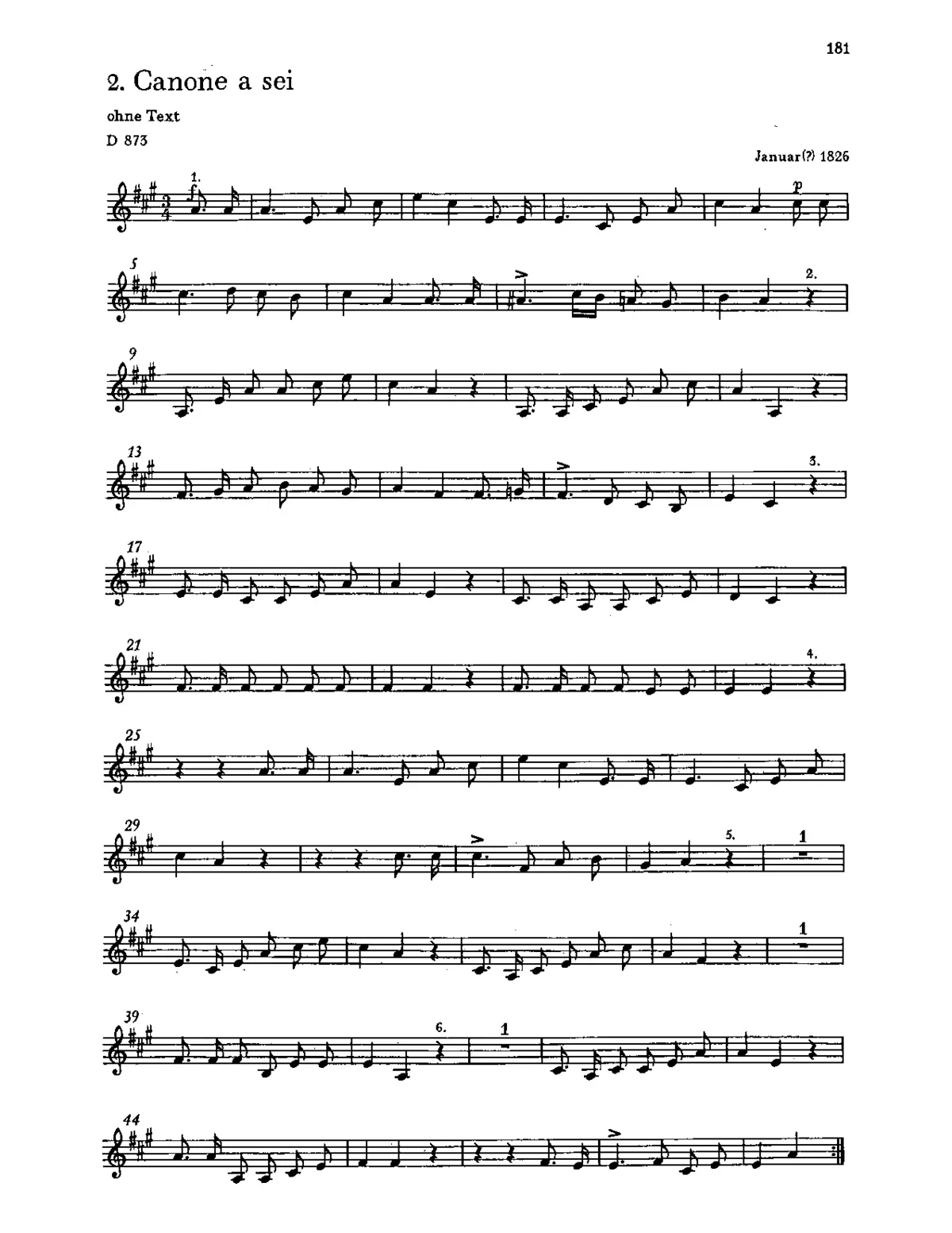 Canone a sei - Page 1