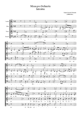 Missa Pro defunctis a 4