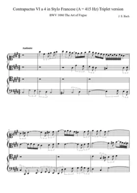 Die Kunst der Fuge BWV 1080