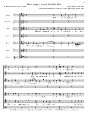 Mentr'io veggio apparir