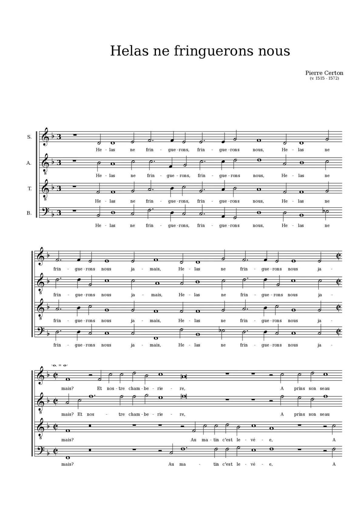 Helas ne fringuerons nous - Page 1