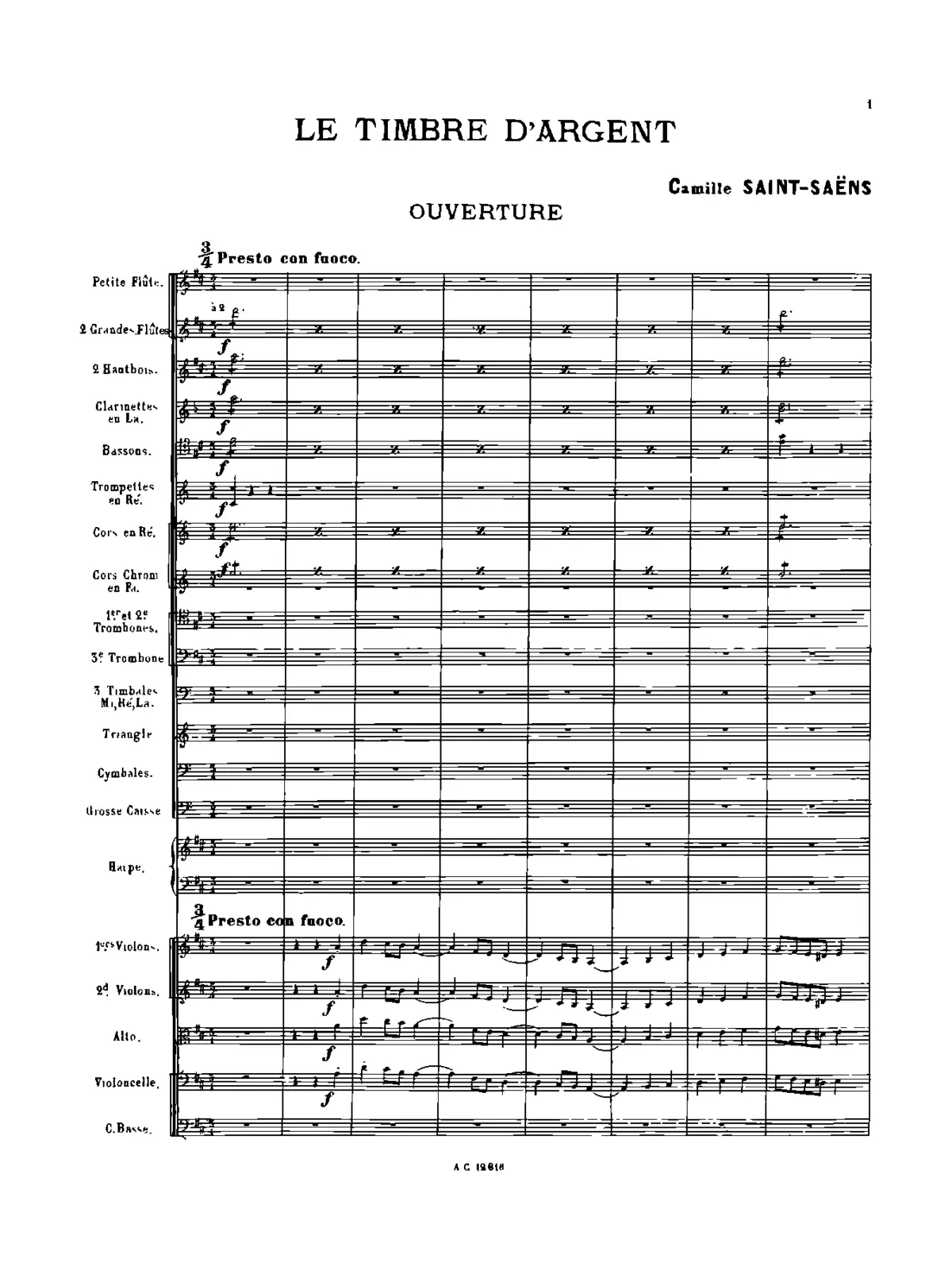 Le timbre d'argent - Page 1