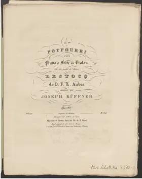 Potpourri for Flute or Violin and Piano No.37