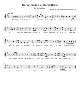 Imitation de La Marseillaise