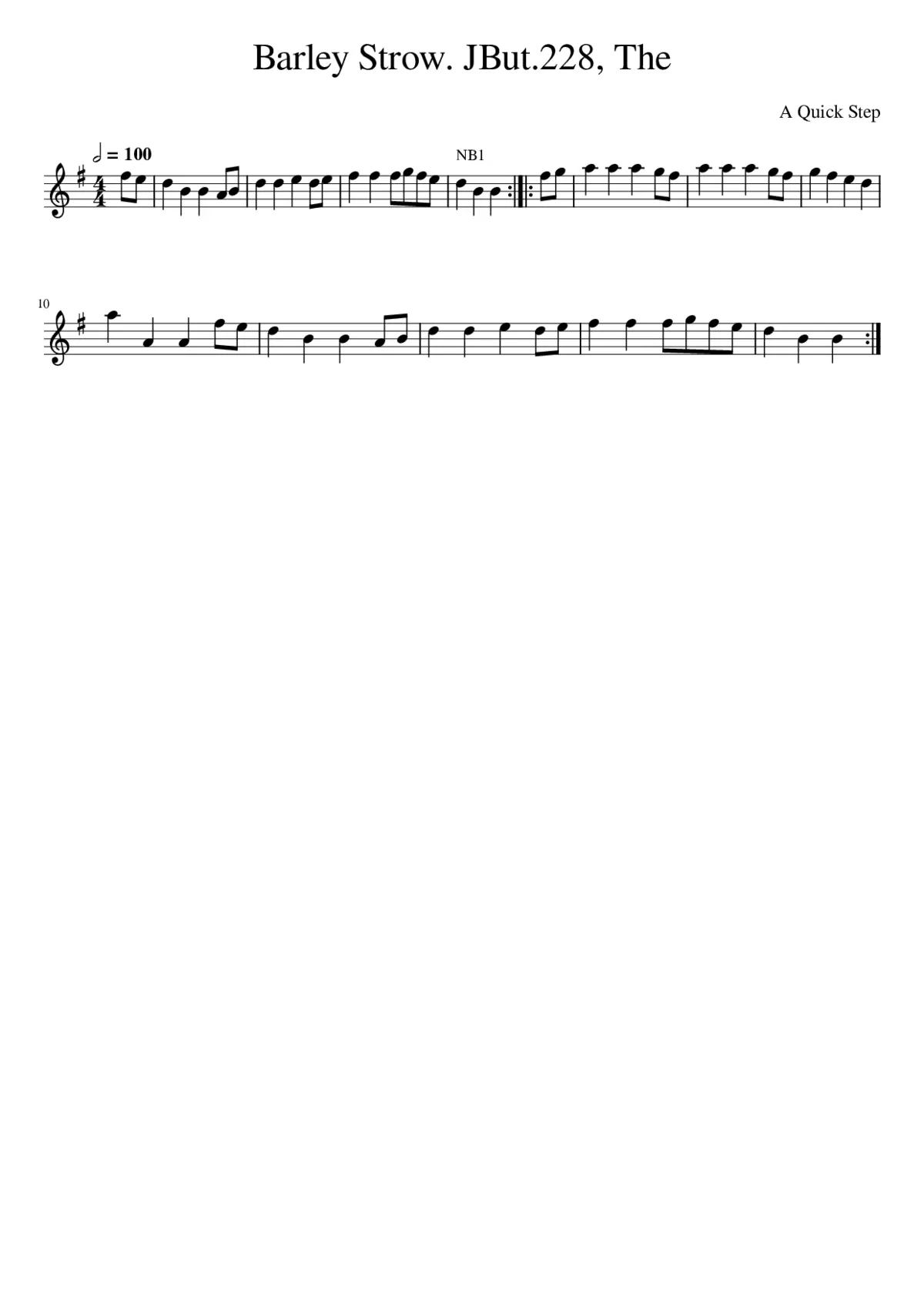 The Barley Strow. JBut.228 - Page 1