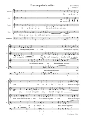 Et ne despicias humiliter te petentem, SWV 54 (Secunda pars)