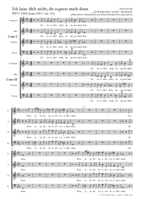 Ich lasse dich nicht, du segnest mich denn, BWV Anh. 159