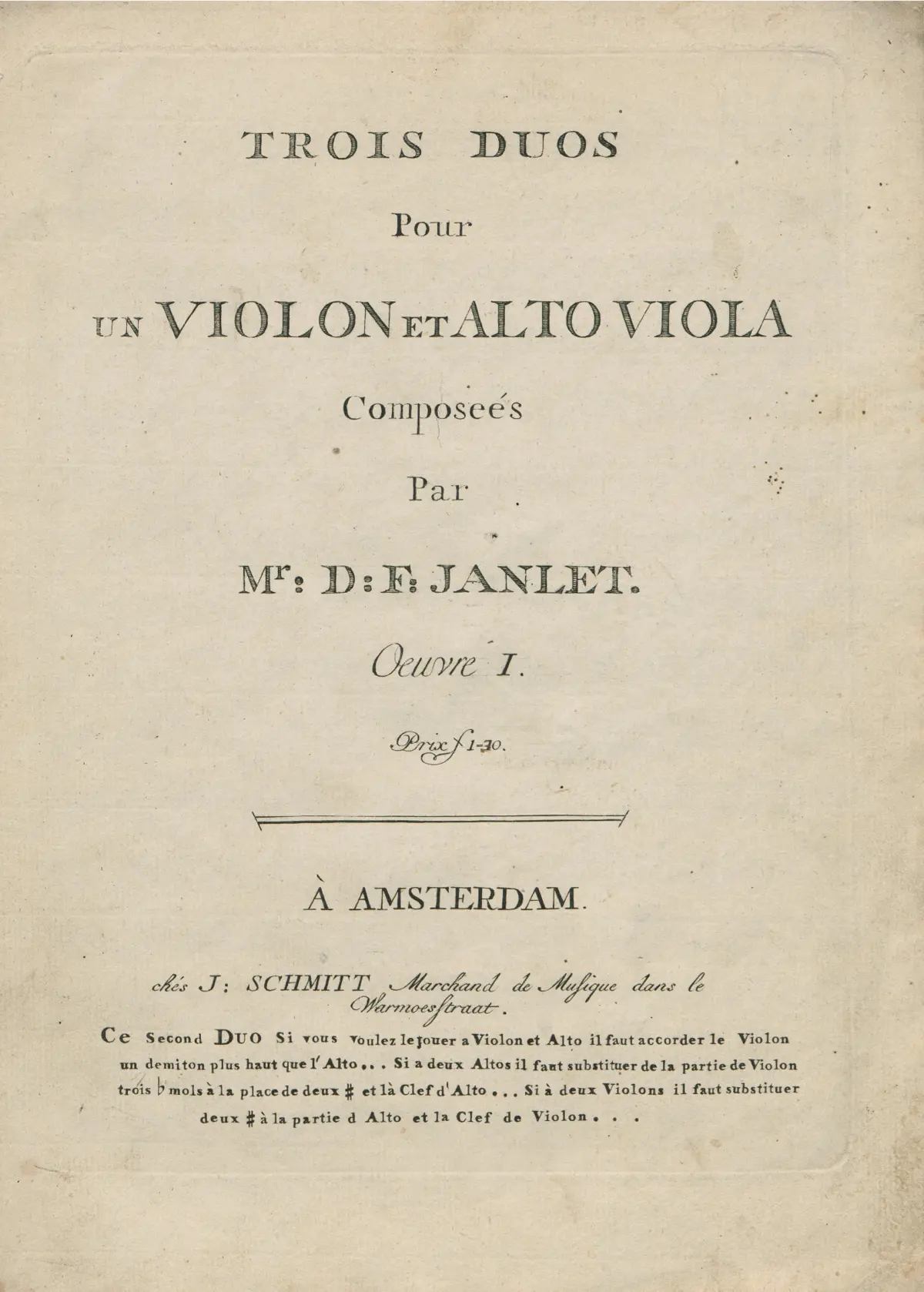 3 Duets for Violin and Viola - Page 1