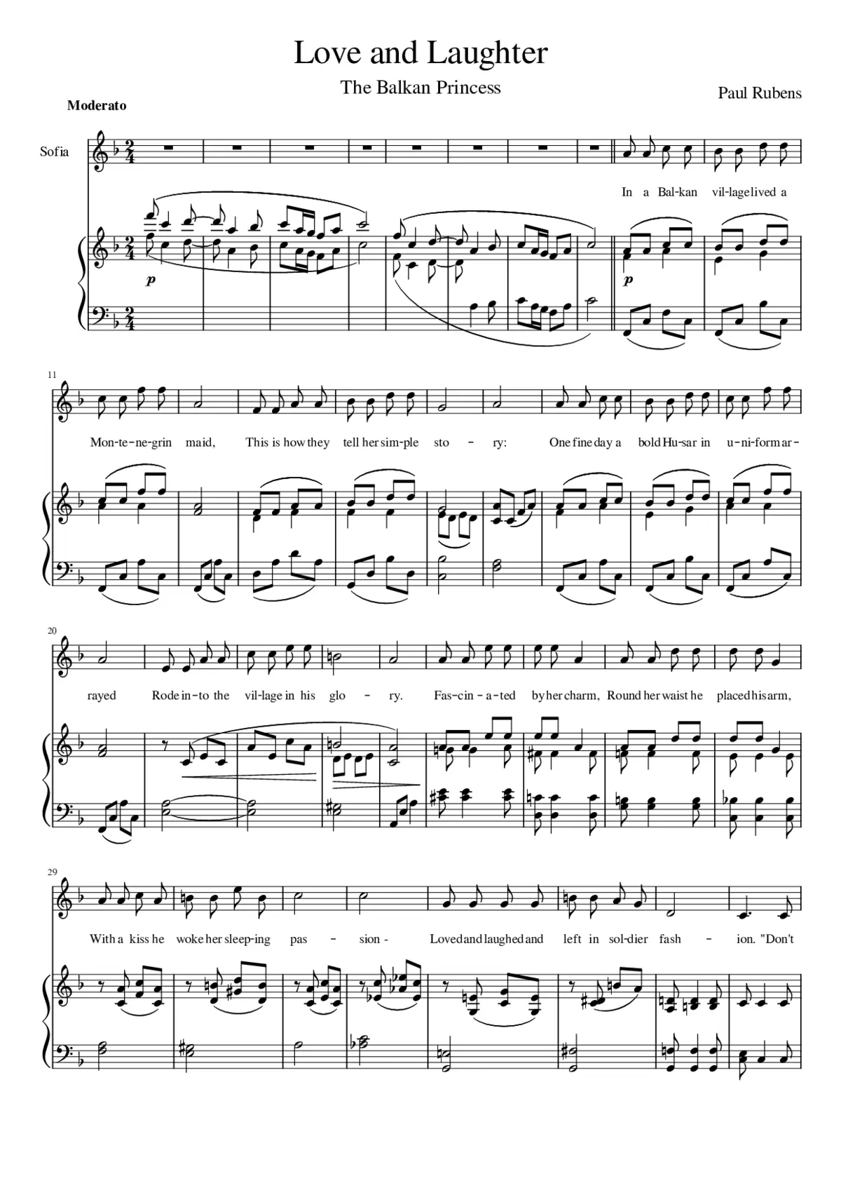 The Balkan princess - Page 1