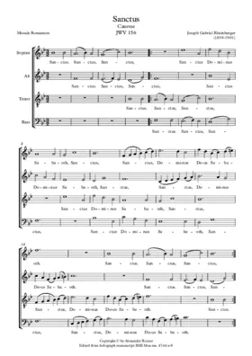 Sanctus, JWV 156