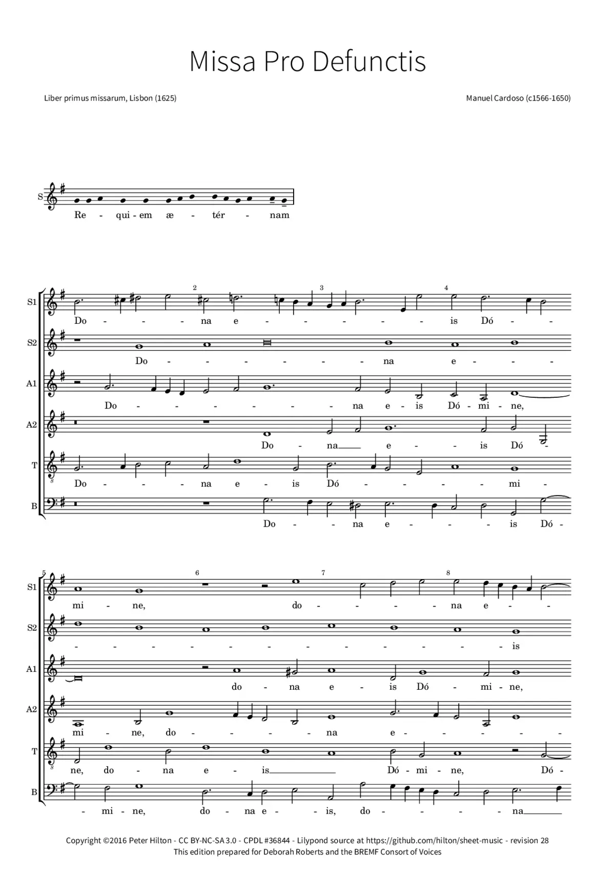 Missa Pro Defunctis - Page 1