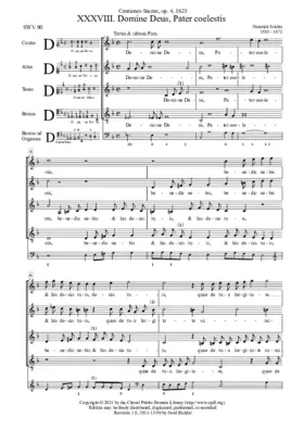 Domine Deus, Pater coelestis, benedic nobis, SWV 90