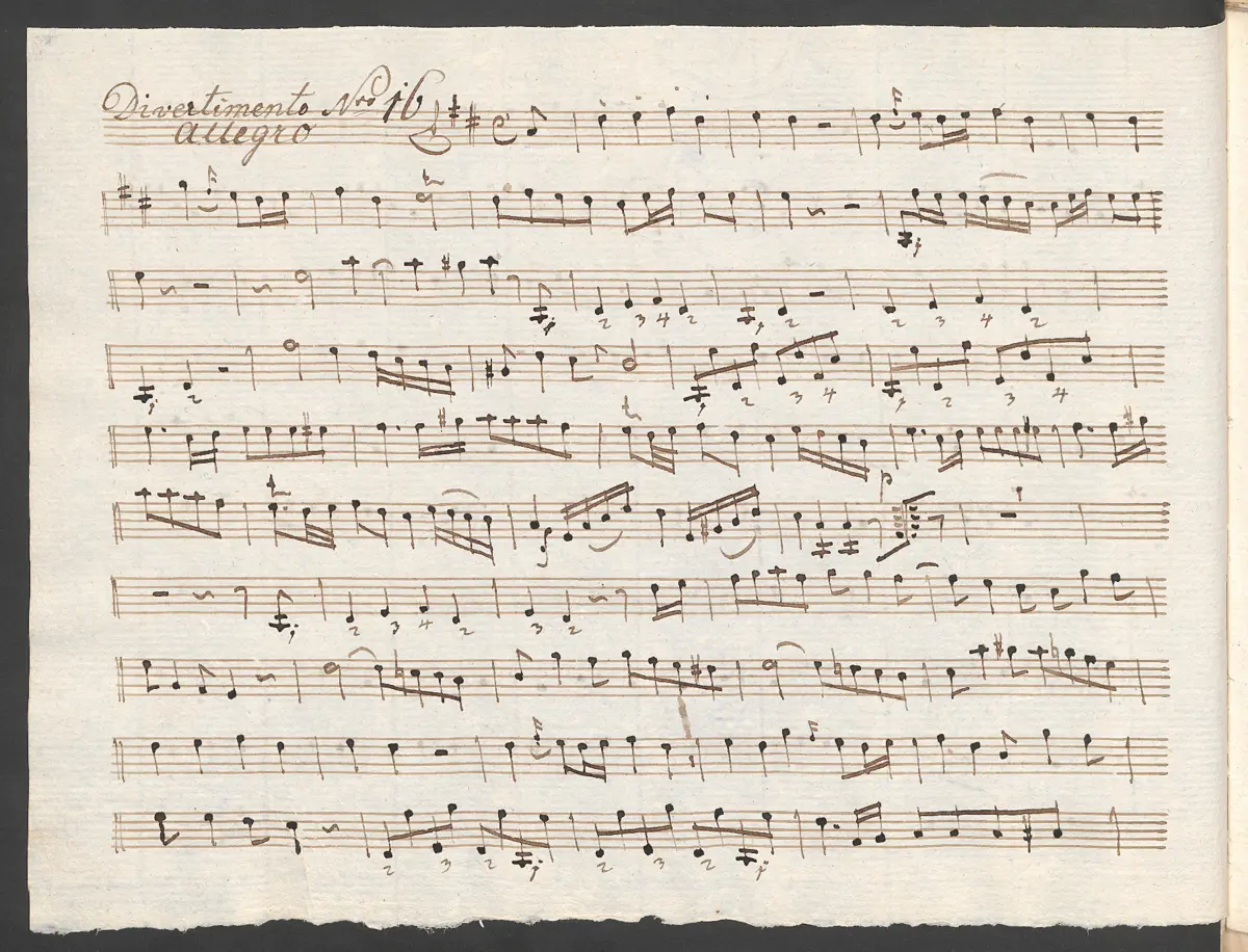 Baryton Trio in D major - Page 1
