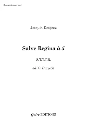 Salve Regina a 5