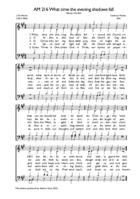 What time the evening shadows fall