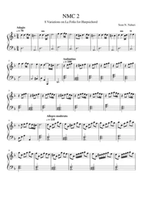 NMC 2 - 8 Variations on La Folia for Harpsichord