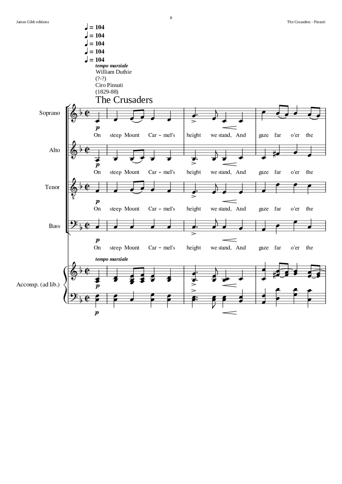 The Crusaders - Page 1