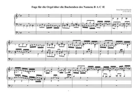 Fuge über B-A-C-H