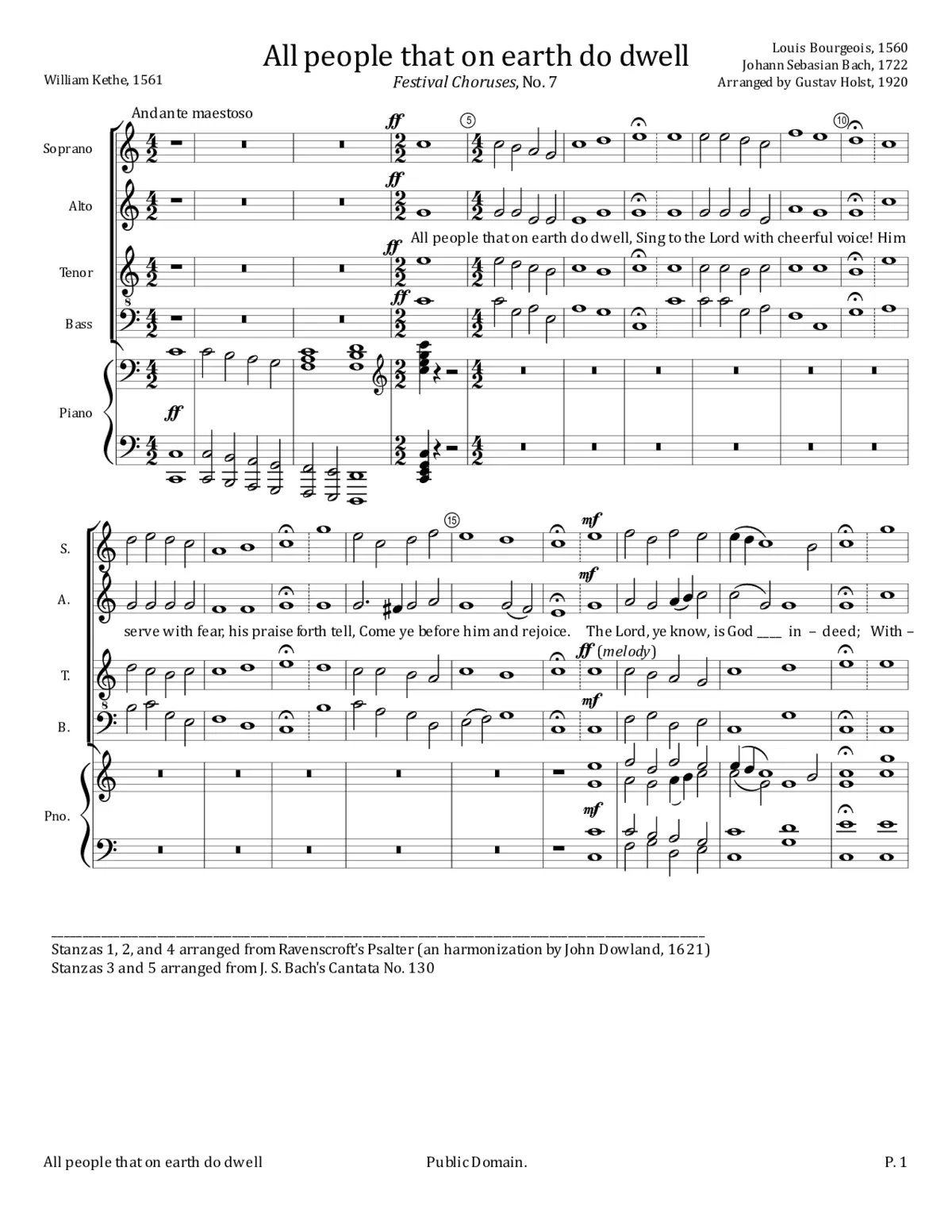 All people that on earth do dwell - Page 1