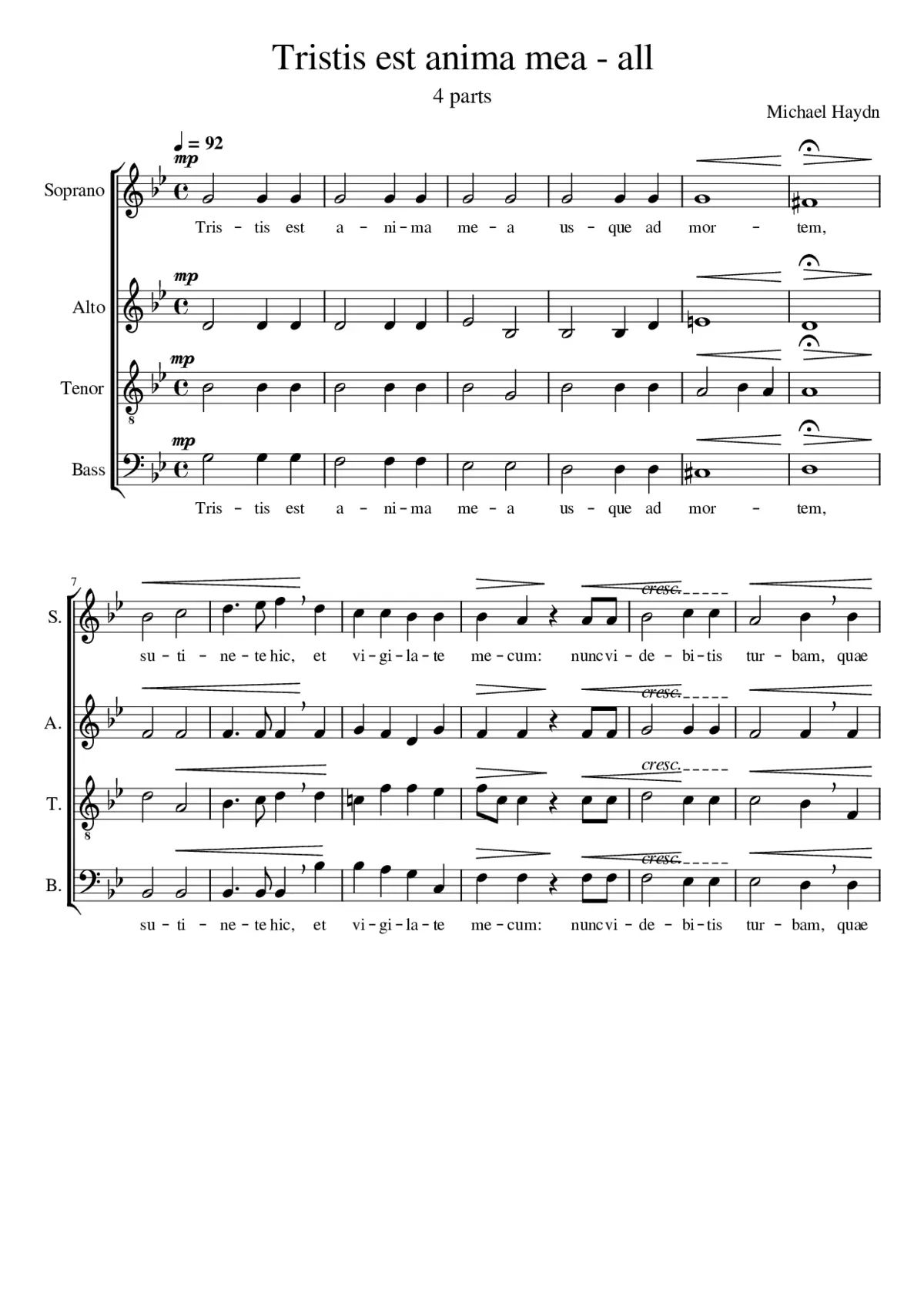 tristis est anima mea - Page 1