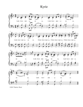 Communion Service in D minor