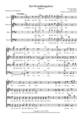 Zur Vermählungsfeier WAB 54