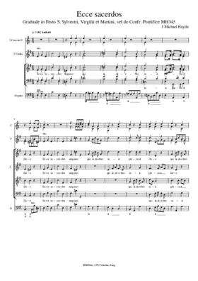 Ecce sacerdos, MH 345