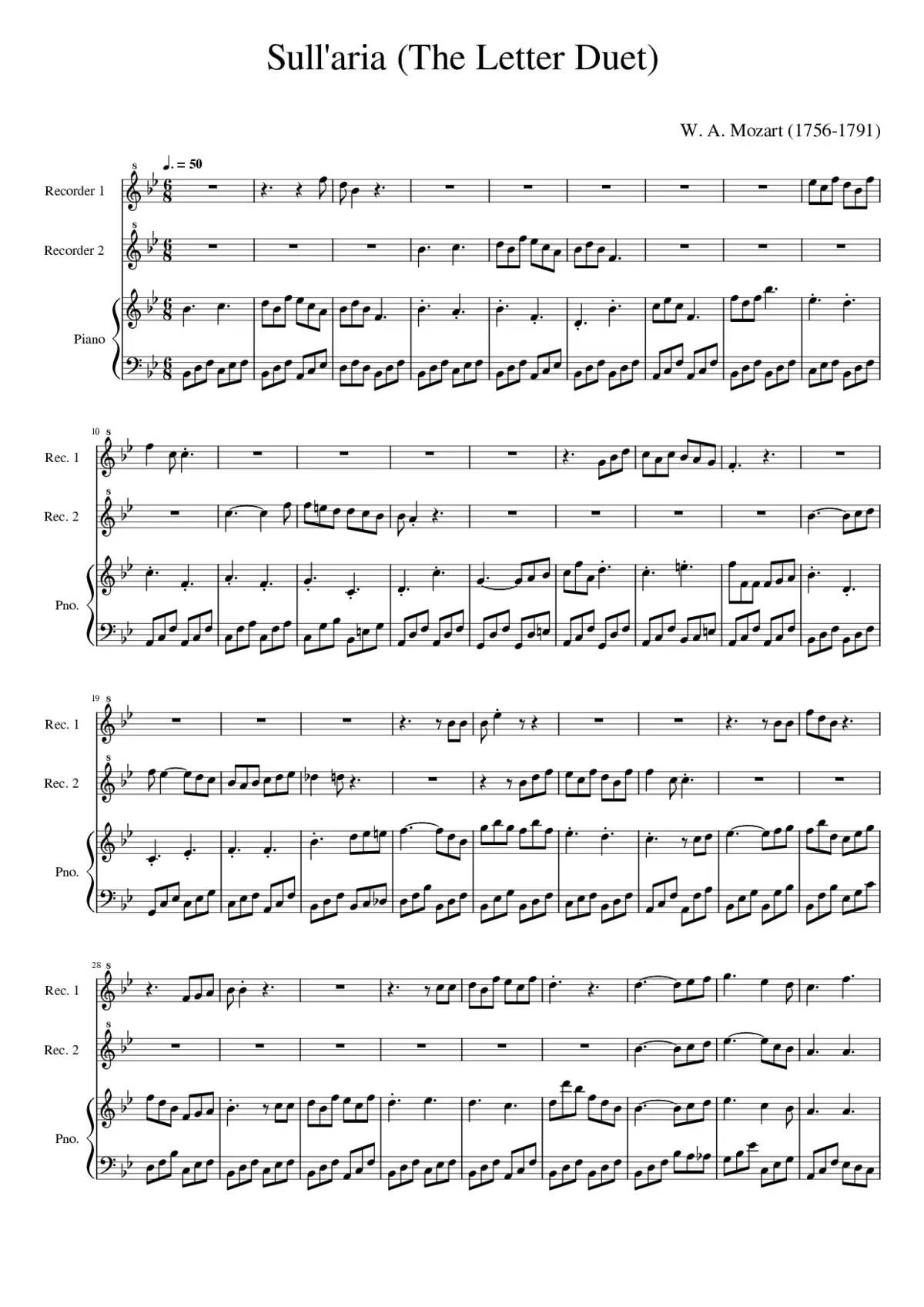 Le nozze di Figaro K.492 - Page 1