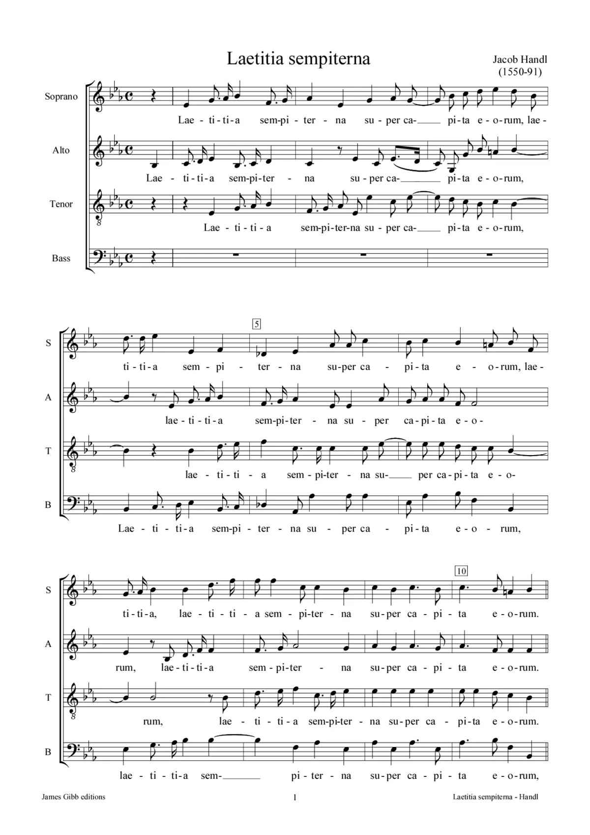 Laetitia sempiterna - Page 1