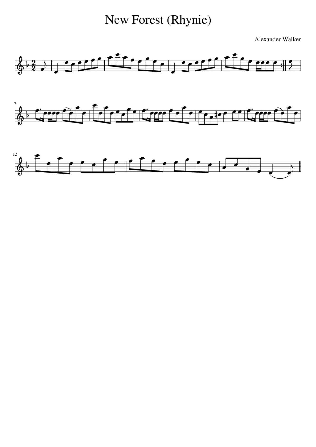 New Forest (Rhynie) - Page 1