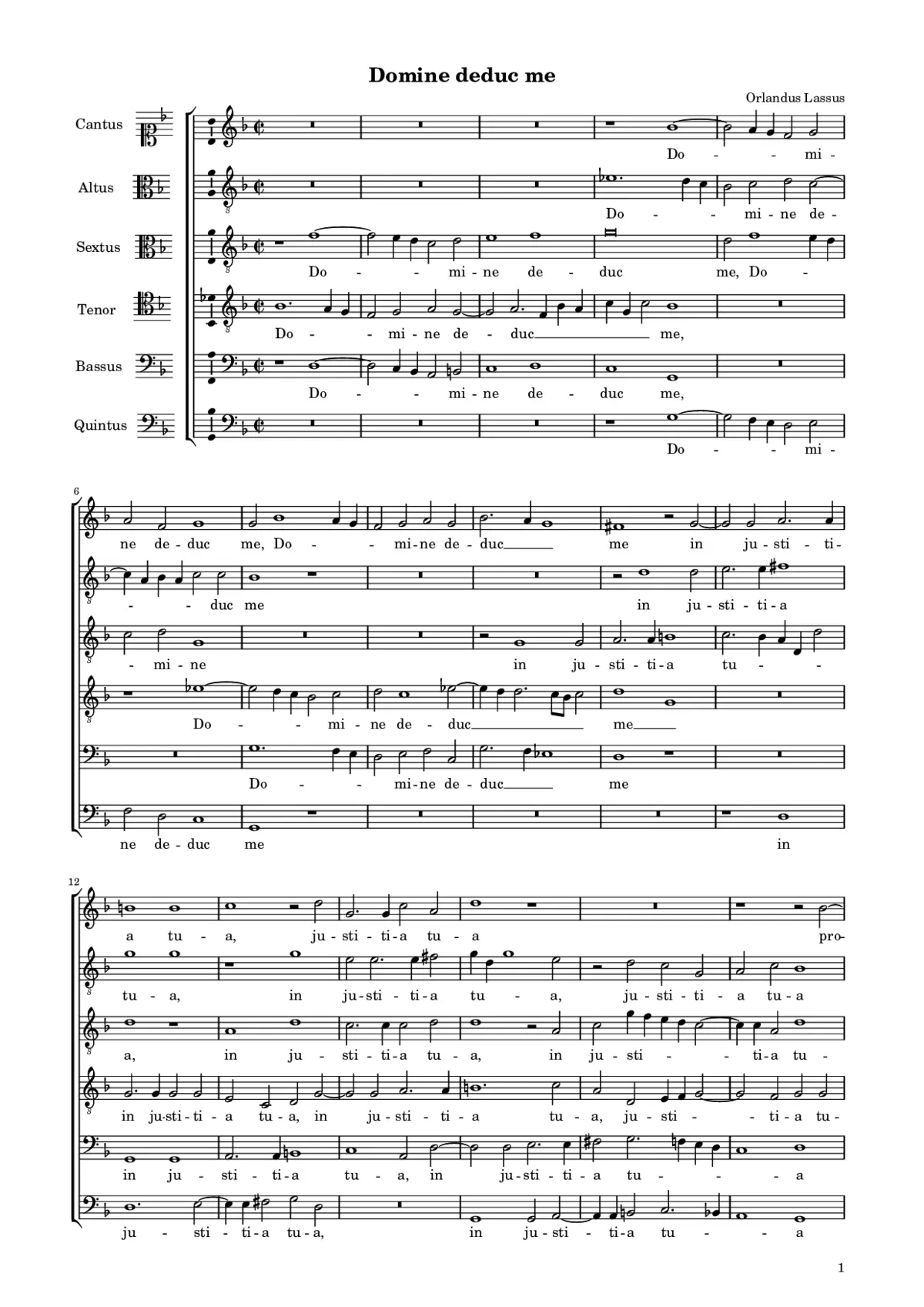 Domine deduc me - Page 1