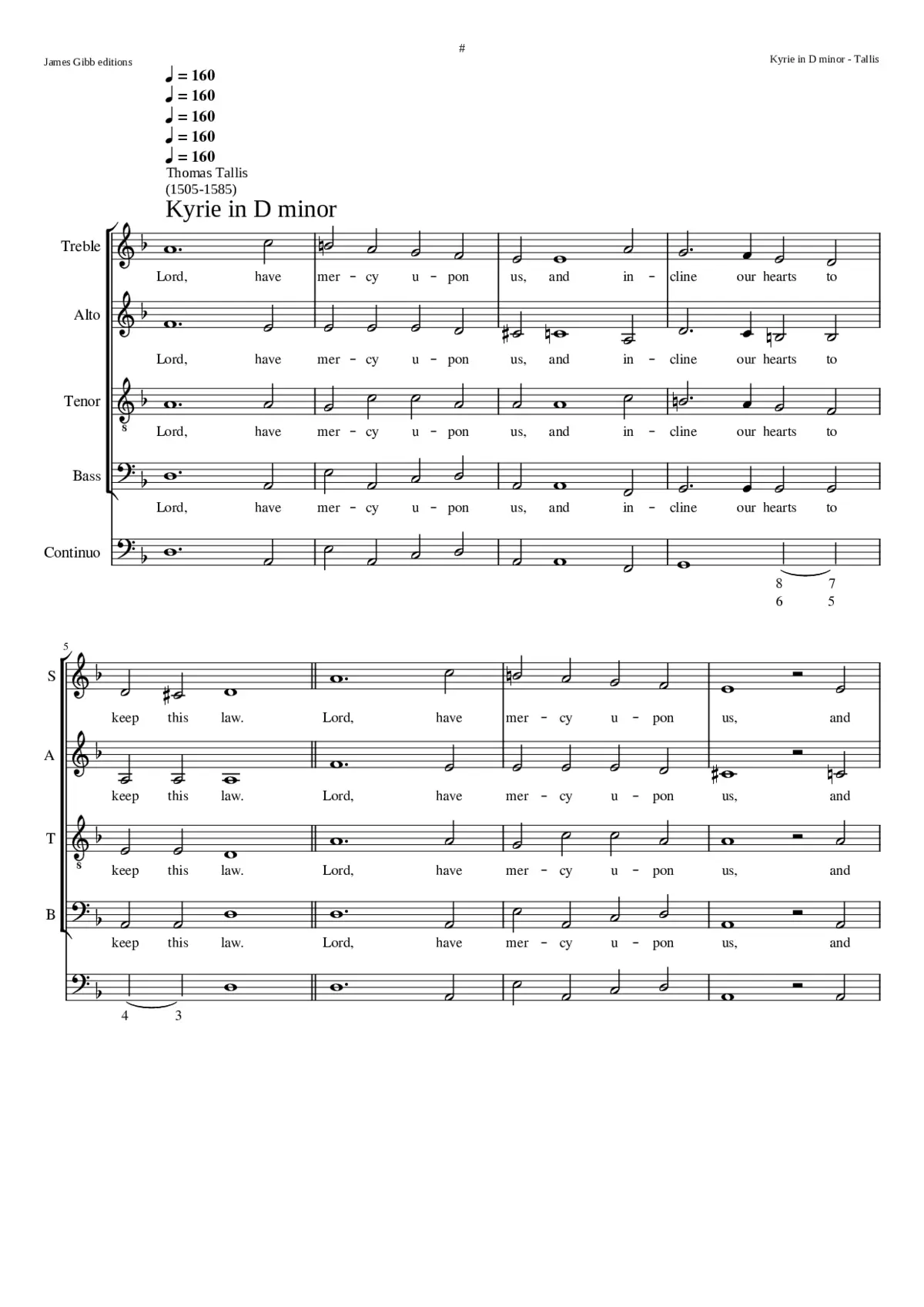 Communion service in D minor - Page 1