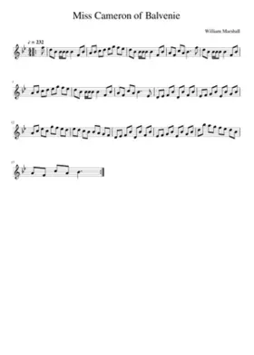 Miss Cameron of Balvenie