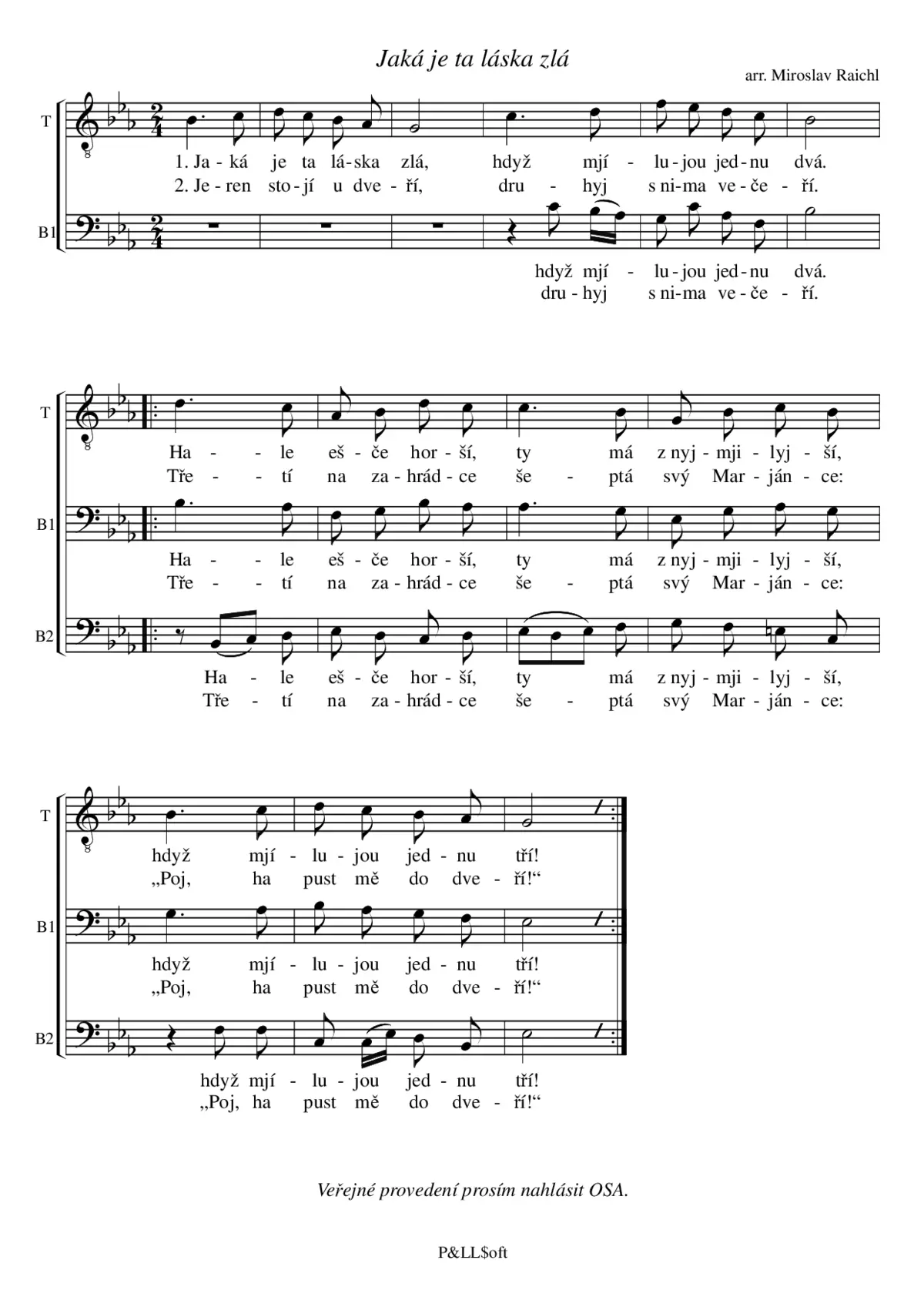 Jaká je ta láska zlá - Page 1