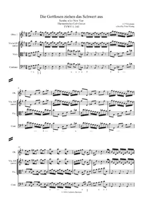 Die Gottlosen ziehen das Schwert aus, TWV 1:343