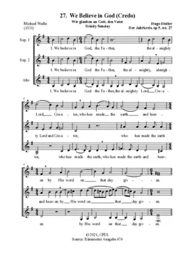 Wir glauben an Gott, den Vater