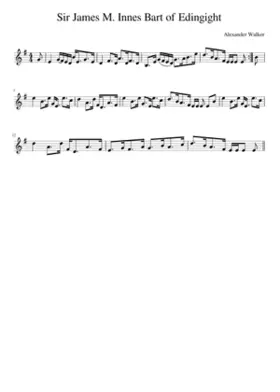 Sir James M. Innes Bart of Edingight