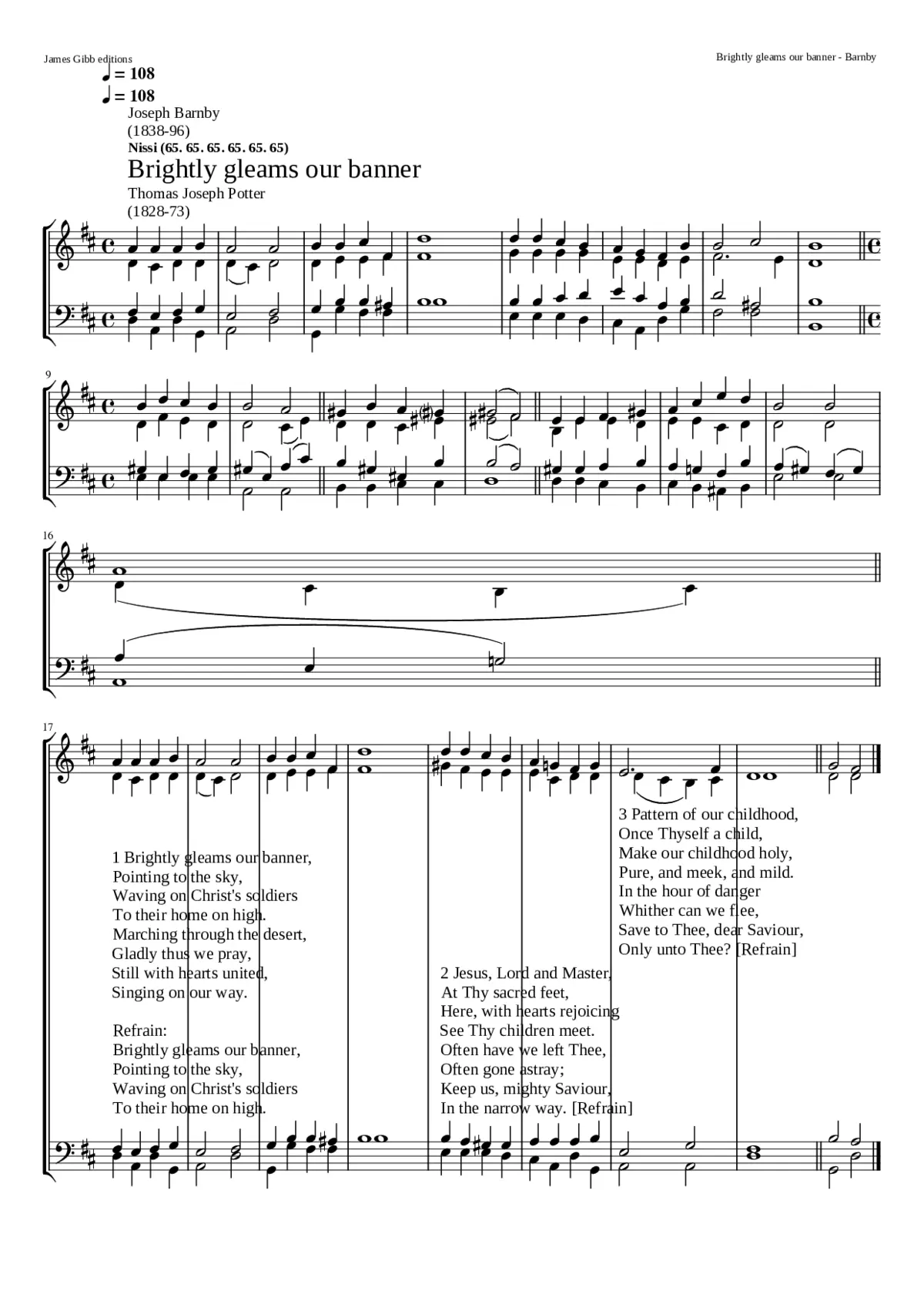 Brightly gleams our banner - Page 1