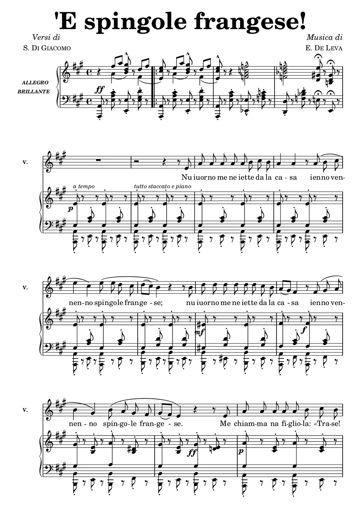 'E spingole frangese! - Page 1