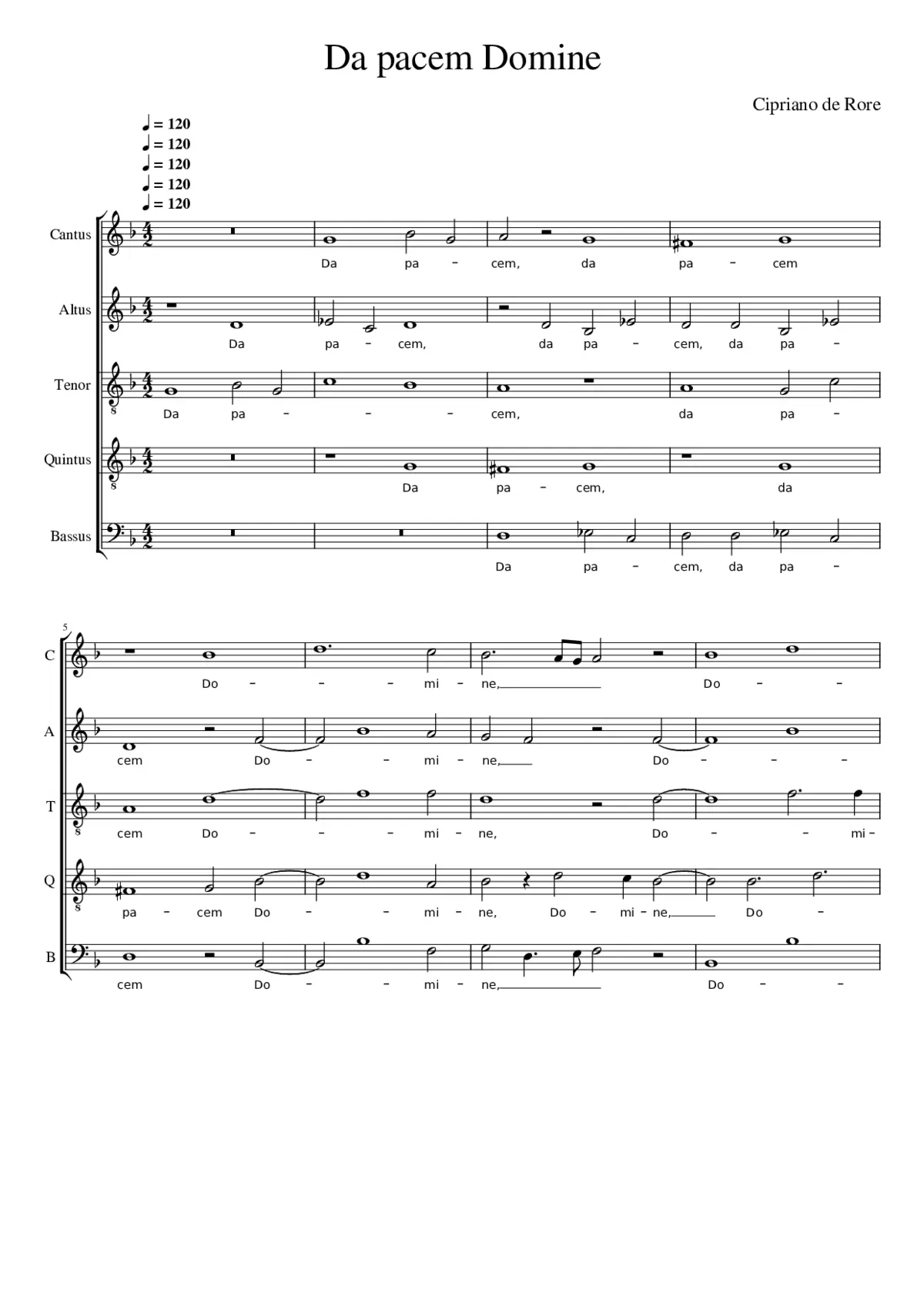 Da pacem Domine - Page 1